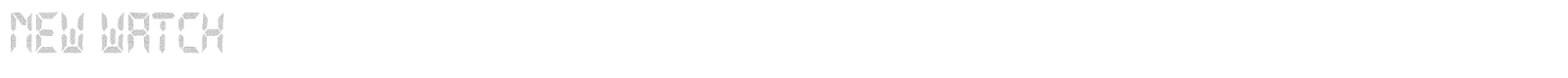 New Watch font preview